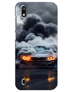 Чехол для ZTE Blade A7 (2019) с картинкой «BMW в дыму»