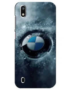 Чехол для ZTE Blade A7 (2019) с картинкой «Логотип BMW — лед»