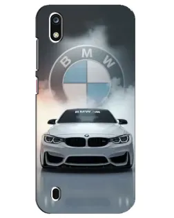 Чехол для ZTE Blade A7 (2019) с картинкой «BMW в белом дыму»
