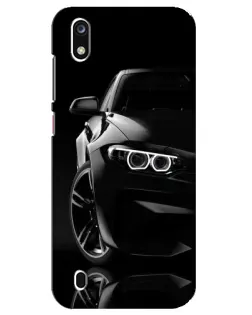 Чехол для ZTE Blade A7 (2019) с картинкой «Черная BMW — профиль»