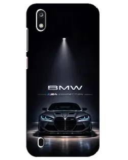 Чехол для ZTE Blade A7 (2019) с картинкой «BMW сквозь ночной город»