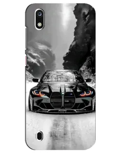 Чехол для ZTE Blade A7 (2019) с картинкой «BMW — акварельный дрифт»