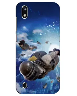 Чехол для ZTE Blade A7 (2019) с картинкой «Десант PUBG — прыжок»
