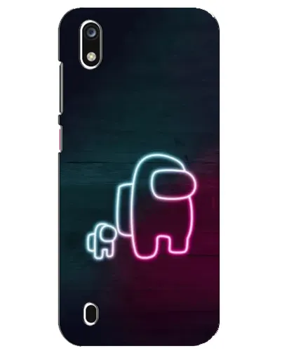 Чехол для ZTE Blade A7 (2019) с картинкой «Among Us неон-арт»