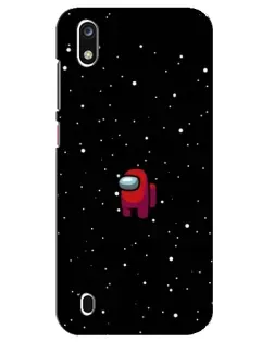 Чехол для ZTE Blade A7 (2019) с картинкой «Красный Among Us»