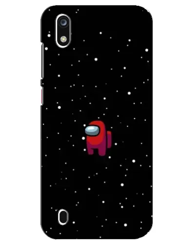 Чехол для ZTE Blade A7 (2019) с картинкой «Красный Among Us»