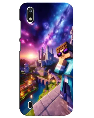 Чехол для ZTE Blade A7 (2019) с картинкой «Стив и космос» Чехол для ZTE Blade A7 (2019) с картинкой «Стив и космос»