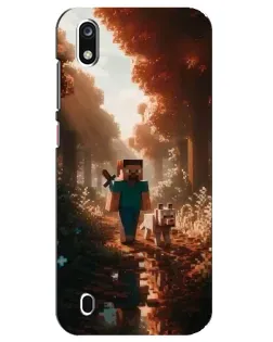 Чехол для ZTE Blade A7 (2019) с картинкой «Стив в лесу» Чехол для ZTE Blade A7 (2019) с картинкой «Стив в лесу»