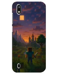 Чехол для ZTE Blade A7 (2019) с картинкой «Стив у башни» Чехол для ZTE Blade A7 (2019) с картинкой «Стив у башни»