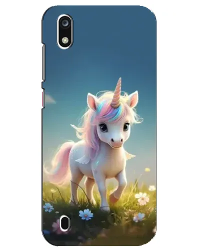 Чехол для ZTE Blade A7 (2019) с картинкой «Единорог на поляне»