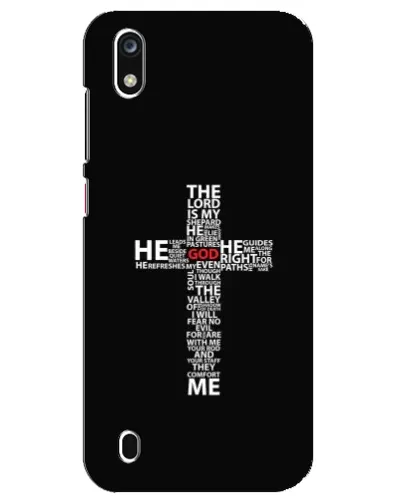 Чехол для ZTE Blade A7 (2019) с картинкой «Текстовый крест» Чехол для ZTE Blade A7 (2019) с картинкой «Текстовый крест»