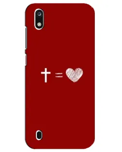 Чехол для ZTE Blade A7 (2019) с картинкой «Уравнение любви»