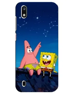 Чехол для ZTE Blade A7 (2019) с картинкой «Губка Боб и Патрик ночью» Чехол для ZTE Blade A7 (2019) с картинкой «Губка Боб и Патрик ночью»