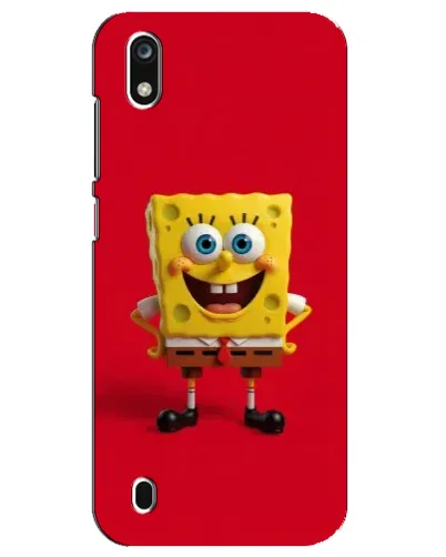 Чехол для ZTE Blade A7 (2019) с картинкой «Спанч Боб на красном»