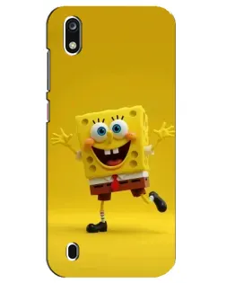 Чехол для ZTE Blade A7 (2019) с картинкой «Позитивный Губка Боб»