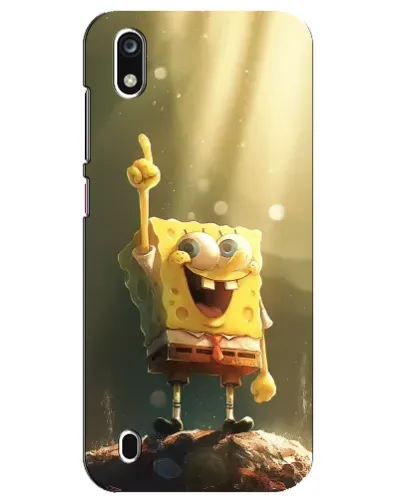 Чехол для ZTE Blade A7 (2019) с картинкой «Сияющий Спанч Боб»