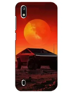Чехол для ZTE Blade A7 (2019) с картинкой «Cybertruck на Марсе»