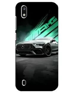 Чехол для ZTE Blade A7 (2019) с картинкой «Темный Mercedes AMG»