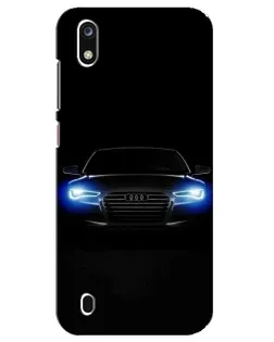 Чехол для ZTE Blade A7 (2019) с картинкой «Audi в неоне»