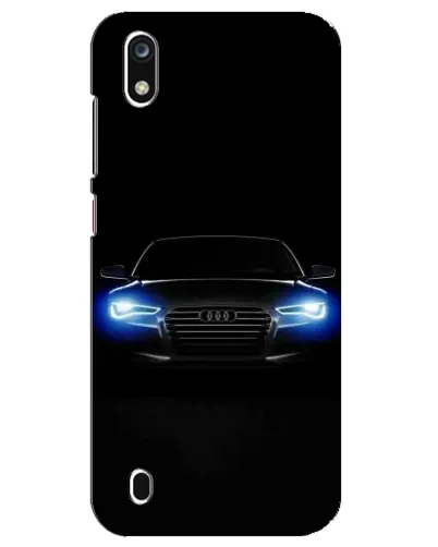 Чехол для ZTE Blade A7 (2019) с картинкой «Audi в неоне»