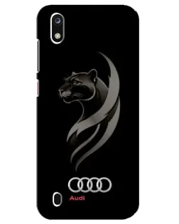 Чехол для ZTE Blade A7 (2019) с картинкой «Графика — пантера и Audi»