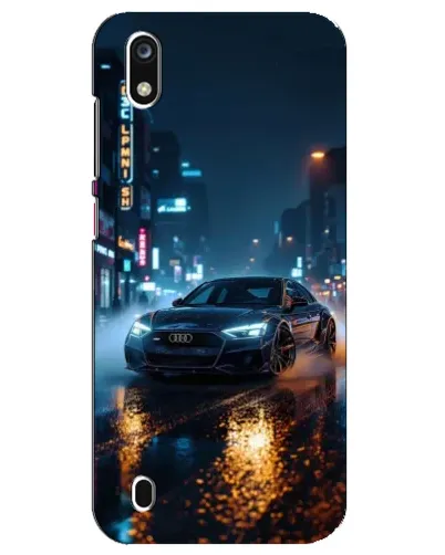 Чехол для ZTE Blade A7 (2019) с картинкой «Ночной город и Audi»