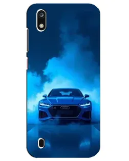Чехол для ZTE Blade A7 (2019) с картинкой «Audi — голубая энергия»