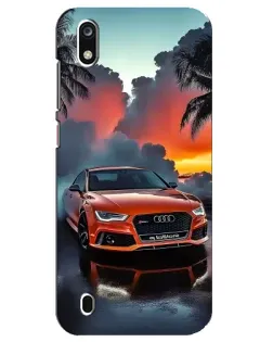 Чехол для ZTE Blade A7 (2019) с картинкой «Audi — закат»