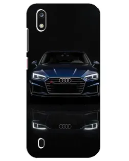 Чехол для ZTE Blade A7 (2019) с картинкой «Audi — ночное отражение»