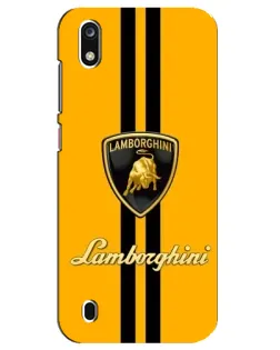 Чехол для ZTE Blade A7 (2019) с картинкой «Lamborghini Stripe желтый»