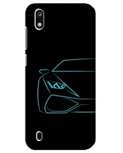 Чехол для ZTE Blade A7 (2019) с картинкой «Голубой силуэт Lamborghini» Чехол для ZTE Blade A7 (2019) с картинкой «Голубой силуэт Lamborghini»