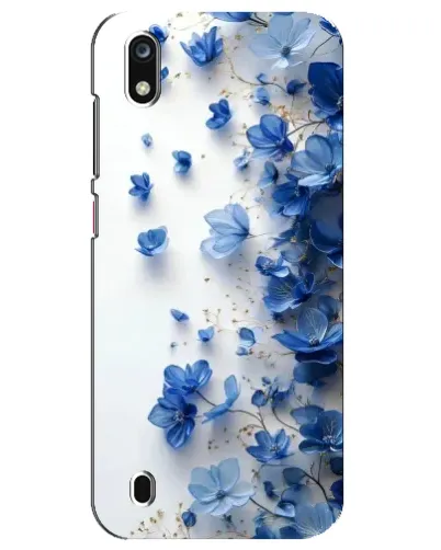 Чехол для ZTE Blade A7 (2019) с картинкой «Голубой цветочный каскад»