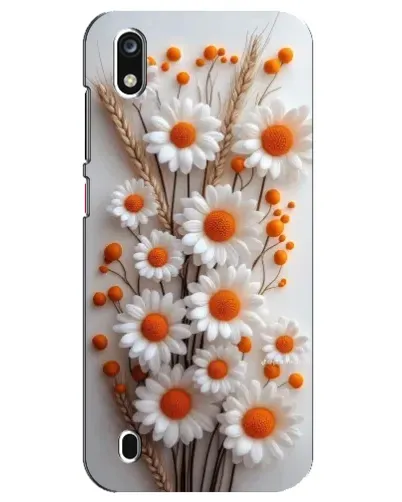 Чехол для ZTE Blade A7 (2019) с картинкой «Белые сухоцветы»