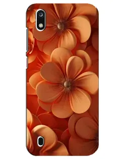 Чехол для ZTE Blade A7 (2019) с картинкой «Оранжевый макро цветок»