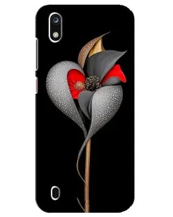 Чехол для ZTE Blade A7 (2019) с картинкой «Серебряный фантазийный цветок»