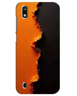 Чехол для ZTE Blade A7 (2019) с картинкой «Оранжевый разлом» Чехол для ZTE Blade A7 (2019) с картинкой «Оранжевый разлом»