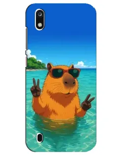 Чехол для ZTE Blade A7 (2019) с картинкой «Морская капибара»