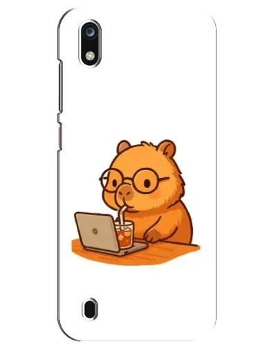 Чехол для ZTE Blade A7 (2019) с картинкой «Капибара с ноутбуком»