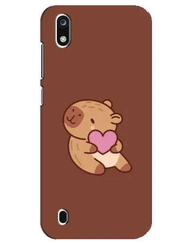 Чехол для ZTE Blade A7 (2019) с картинкой «Капибара с сердцем»