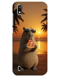 Чехол для ZTE Blade A7 (2019) с картинкой «Капибара с пиццей»