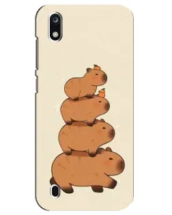 Чехол для ZTE Blade A7 (2019) с картинкой «Башня из капибар»