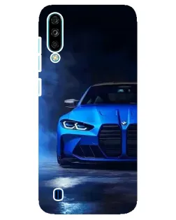 Чехол для ZTE Blade A7 (2020) с картинкой «Голубая BMW M4»