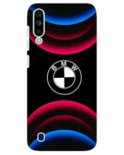 Чехол для ZTE Blade A7 (2020) с картинкой «Логотип BMW и неоновые дуги»