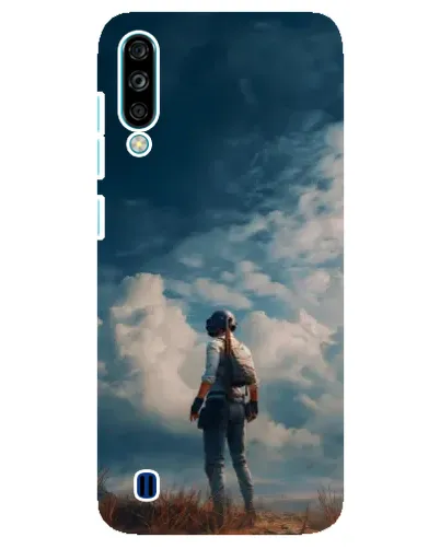 Чехол для ZTE Blade A7 (2020) с картинкой «Герой PUBG на скале»