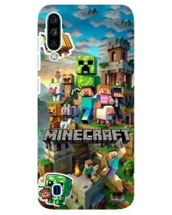 Чехол для ZTE Blade A7 (2020) с картинкой «Замок Minecraft»