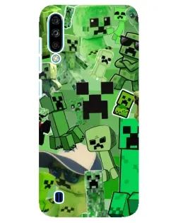 Чехол для ZTE Blade A7 (2020) с картинкой «Криперы Minecraft»