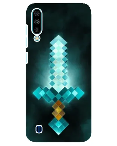 Чехол для ZTE Blade A7 (2020) с картинкой «Алмазный меч неон»