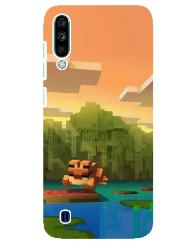Чехол для ZTE Blade A7 (2020) с картинкой «Майнкрафт закат солнца»