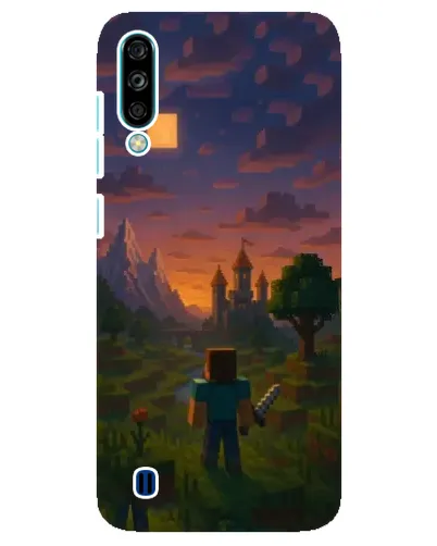 Чехол для ZTE Blade A7 (2020) с картинкой «Стив у башни»