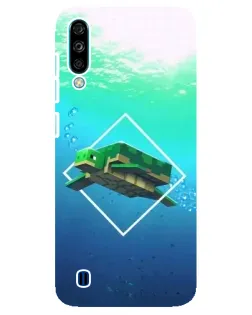 Чехол для ZTE Blade A7 (2020) с картинкой «Черепаха Minecraft»